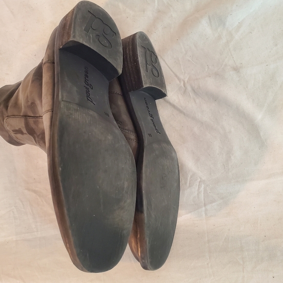 PAUL GREEN Women's Size 7.5 Tamara Nubuck Zip Bootie Iron Soft Leather New - Picture 5 of 7